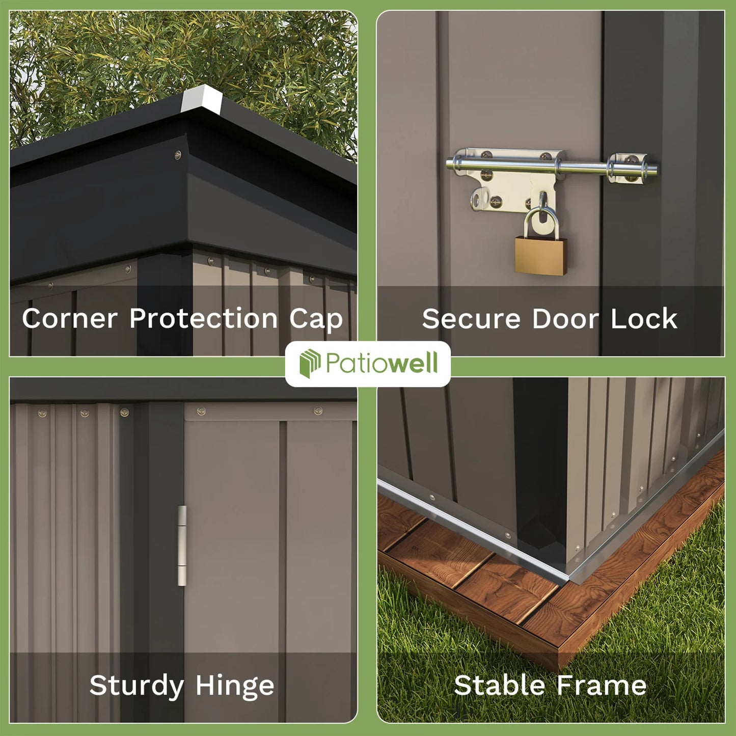 Patiowell 5x3" shed