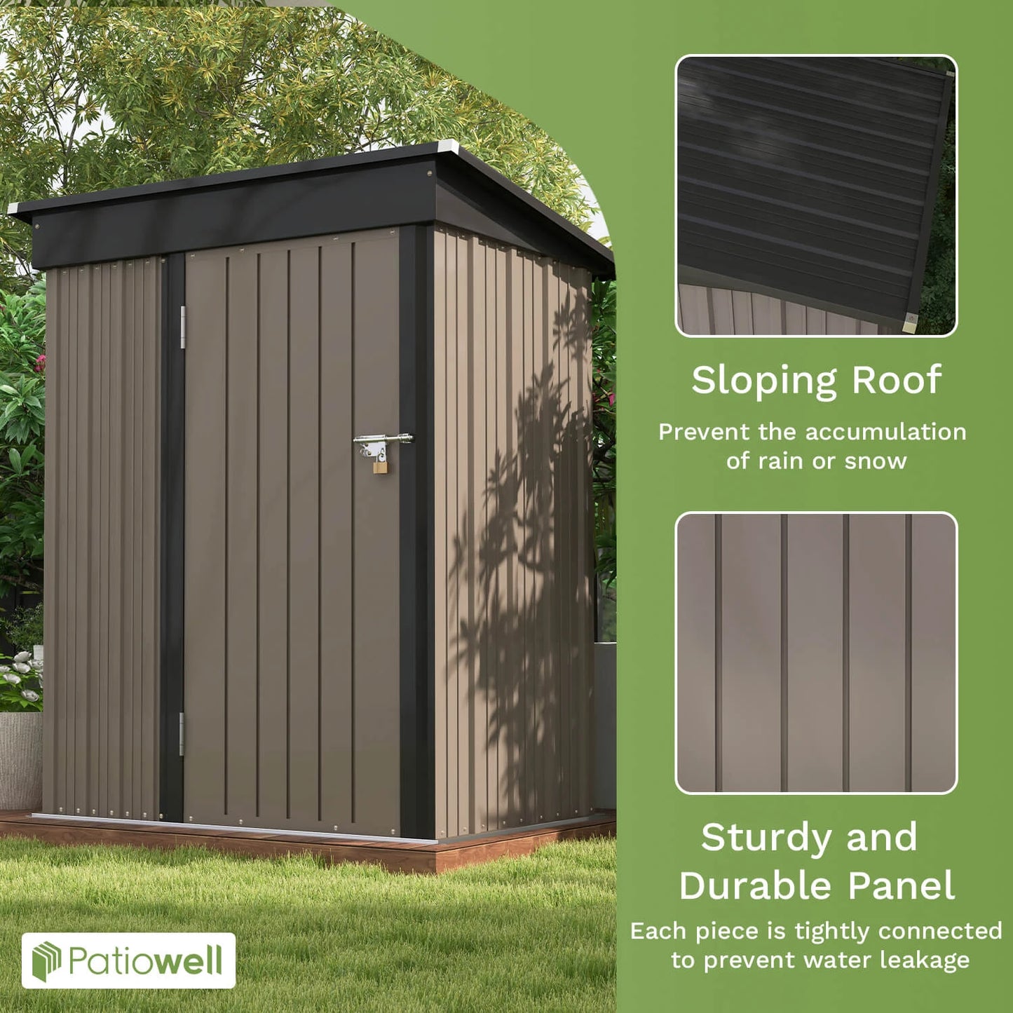 Patiowell 5x3" shed
