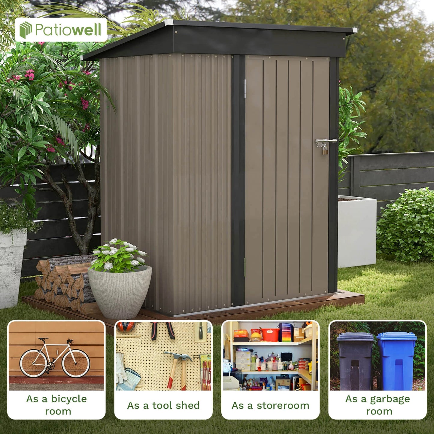 Patiowell 5x3" shed