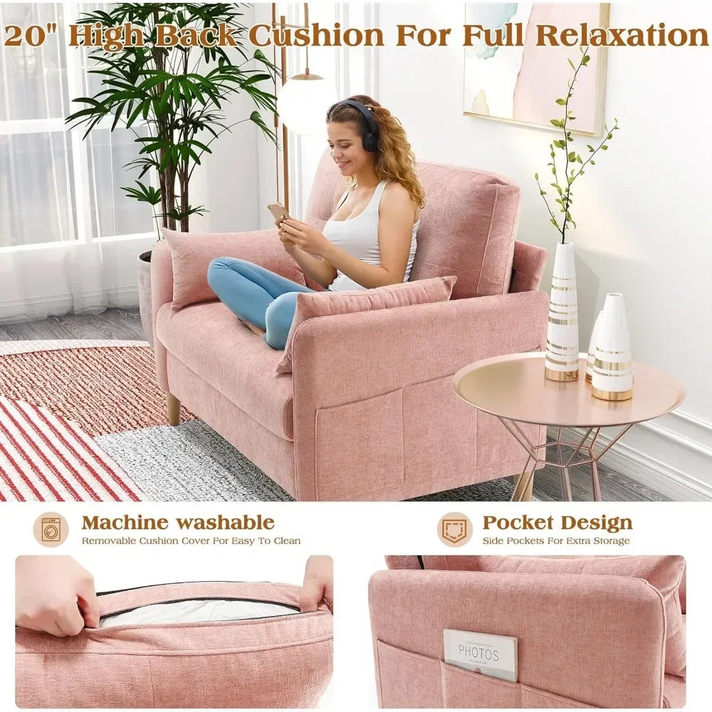 47” Small Couch for Living Room