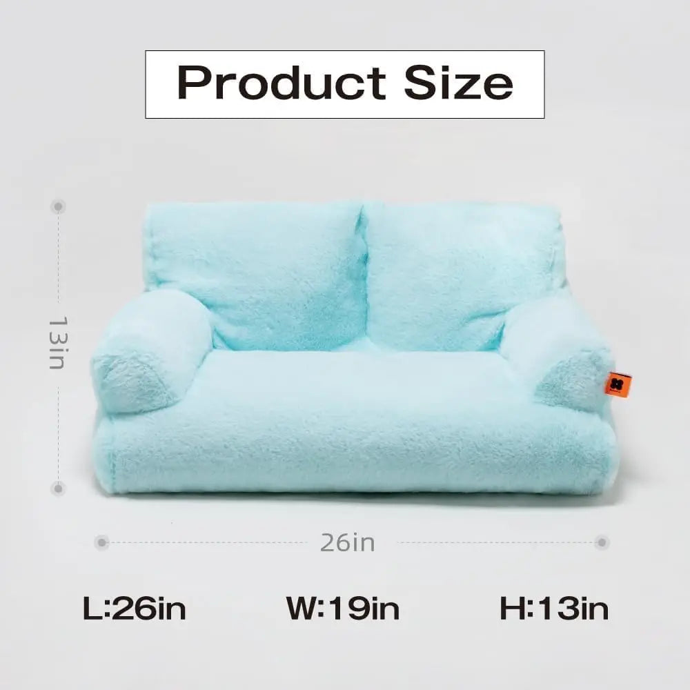 Pet Couch Bed 26×19×13 Inch Washable Cat Beds for Medium Small Dogs