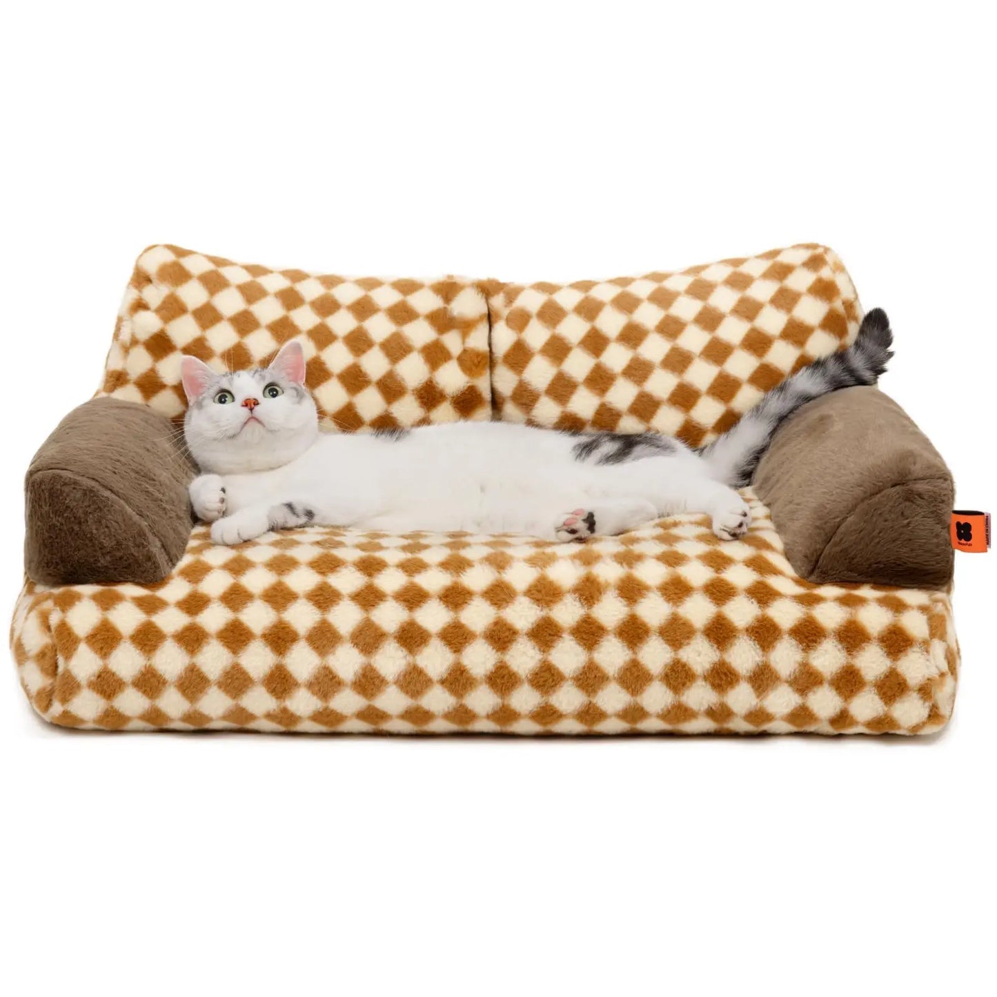 Pet Couch Bed 26×19×13 Inch Washable Cat Beds for Medium Small Dogs