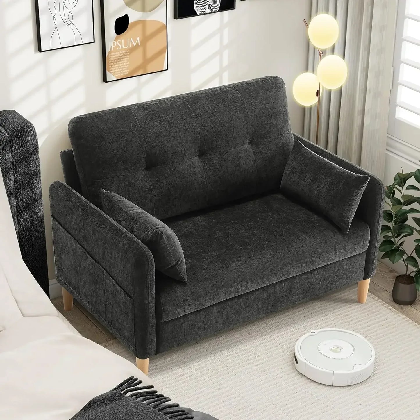 47” Small Couch for Living Room