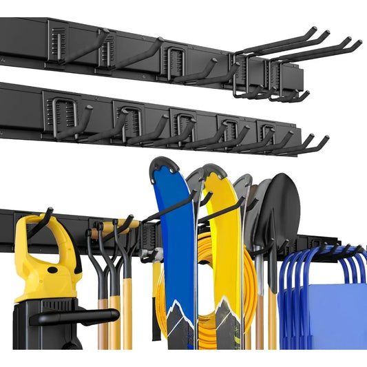 64 Inches Garage Storage, Max 620lbs Adjustable Metal Hooks