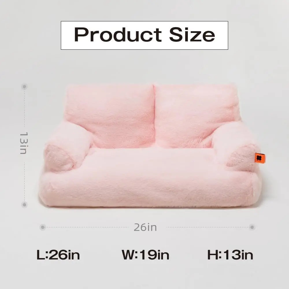 Pet Couch Bed 26×19×13 Inch Washable Cat Beds for Medium Small Dogs
