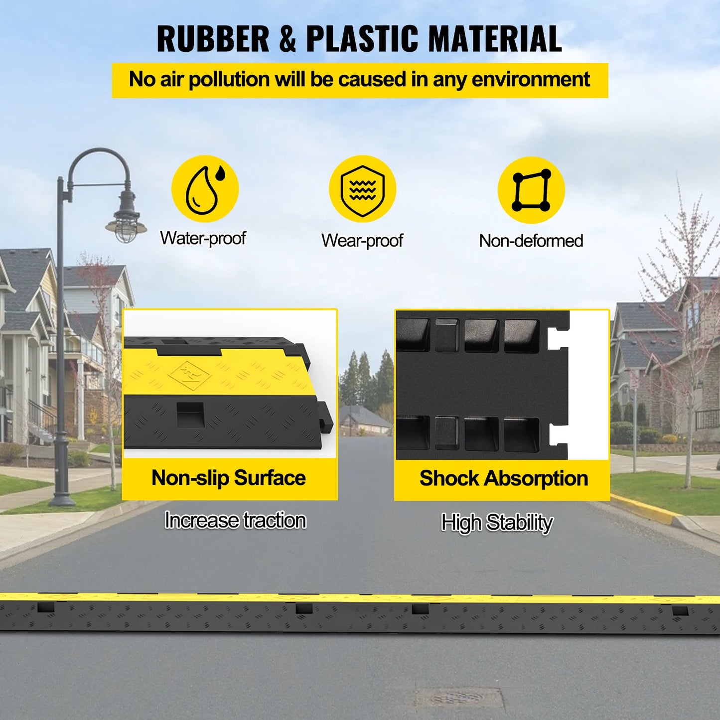 Rubber Traffic Speed Bumps