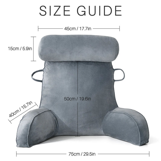 Headboard Pillow Triangle Cushion Reading Large Bolster Backrest