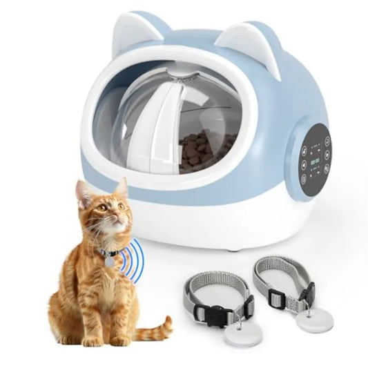 Smart Pet Feeder with Dual Collar Tags for MultiPet Households