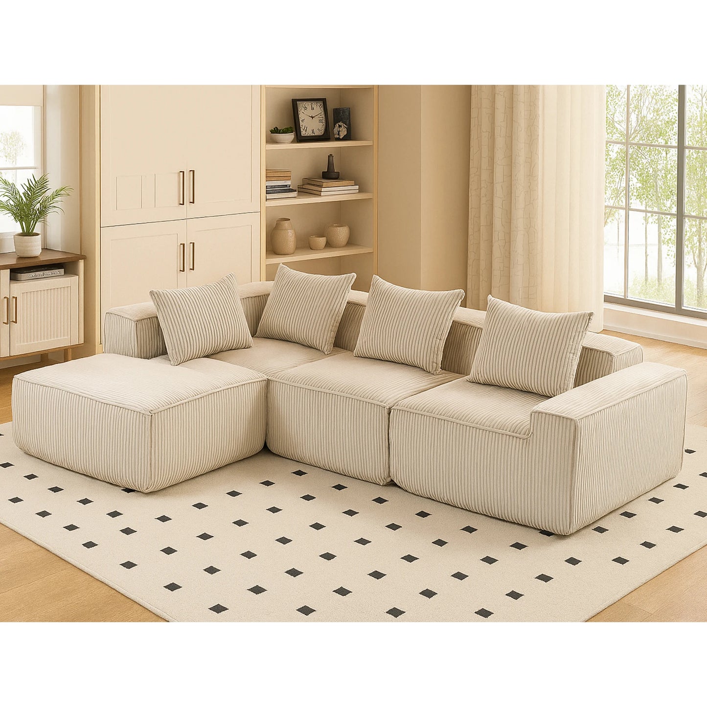 Modern Modular Upholstered Sleep Sofa