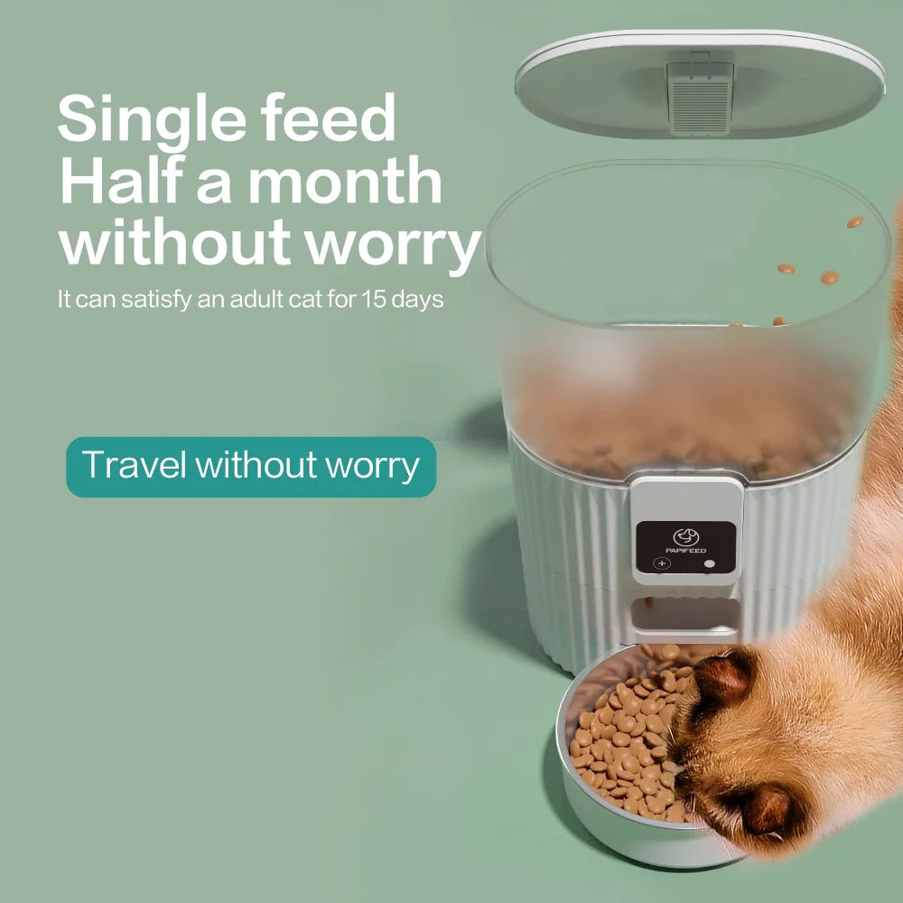 Cat automatic feeder dog fixed feeding machine with wifi remote