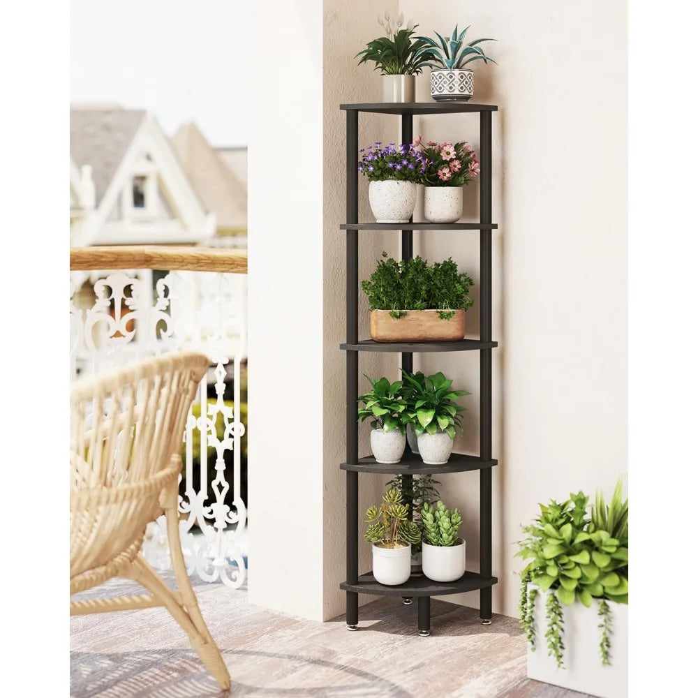5 Tier Corner Shelf Stand
