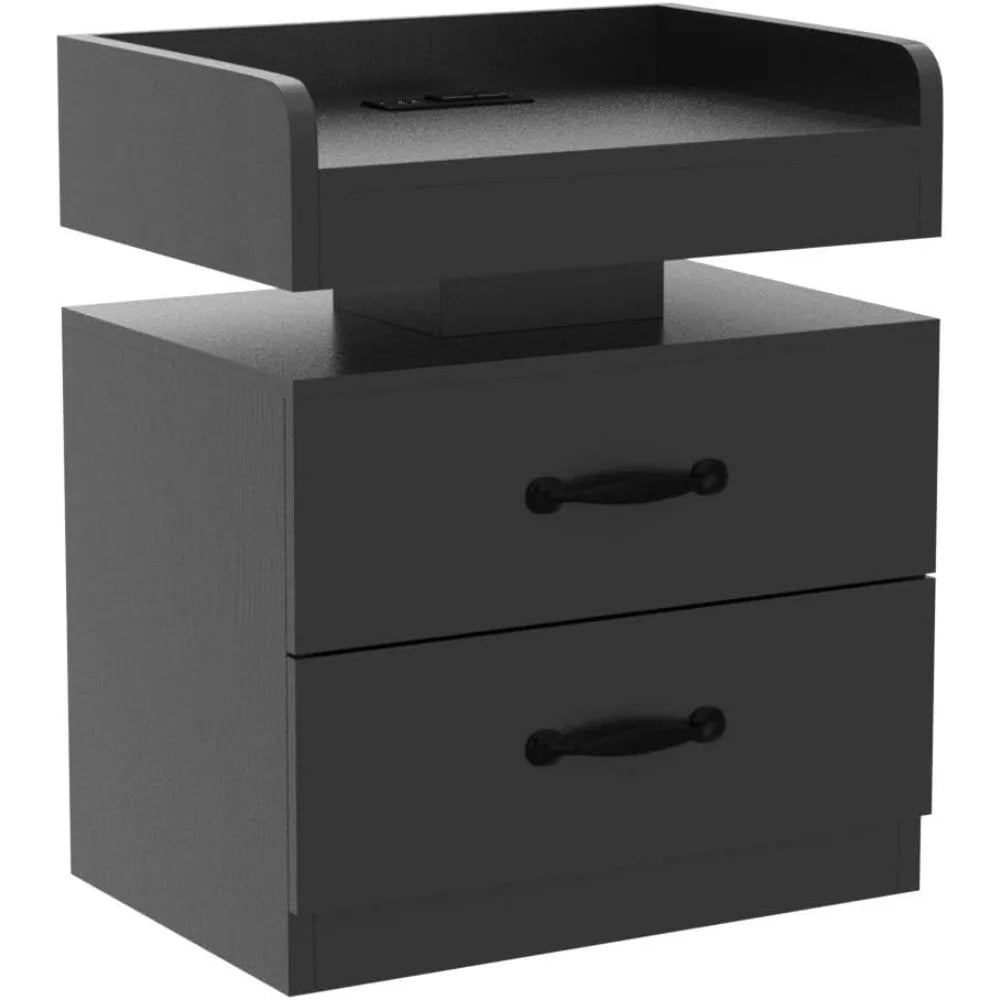 Black Nightstand for bedroom