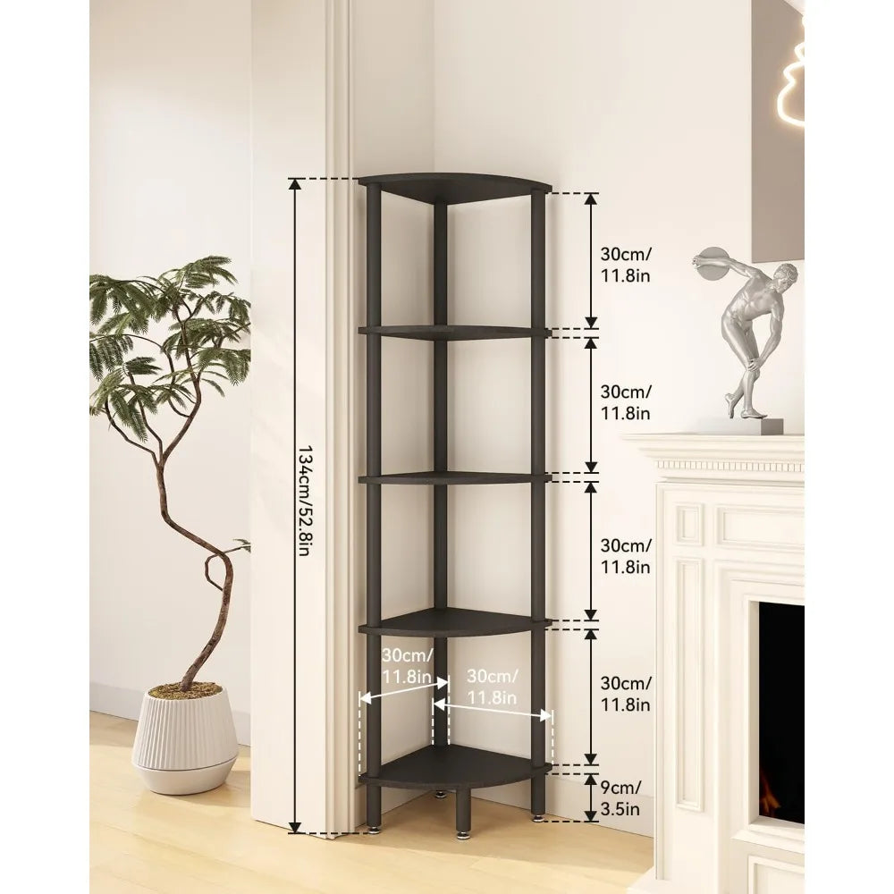 5 Tier Corner Shelf Stand