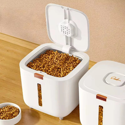 Large storage barrel food sealed moisture-proof cat food barrel storage for pet food