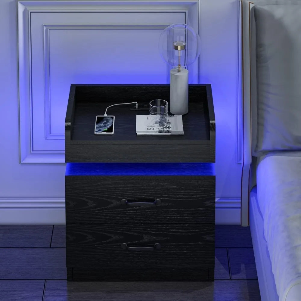 Black Nightstand for bedroom
