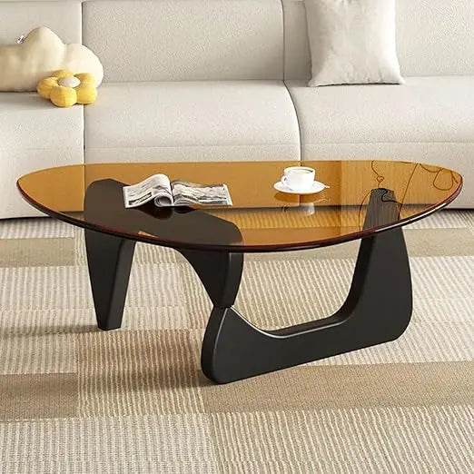 Small Mid Century Glass Top Coffee Table