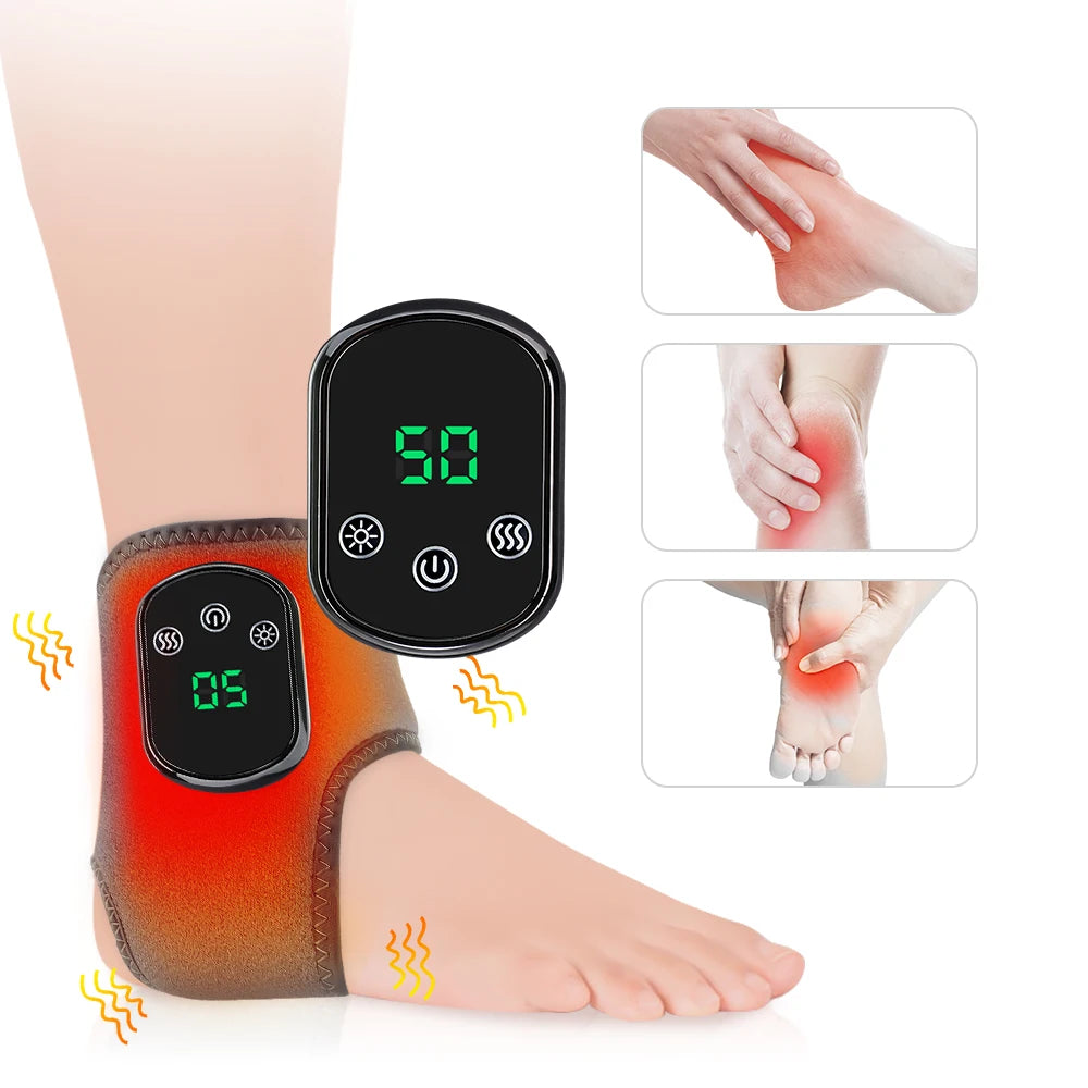 Electric Foot Heat Massager Hot Compresses Vibration