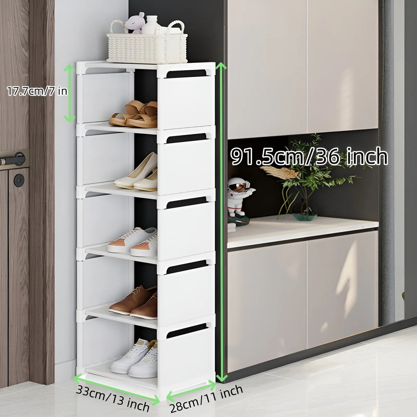 Simple Shoe Rack with  6-10 Tiers Shoe Storage Organizer