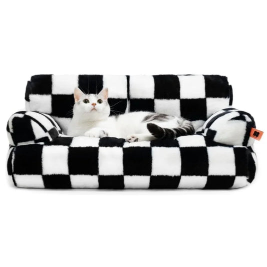 Pet Couch Bed 26×19×13 Inch Washable Cat Beds for Medium Small Dogs