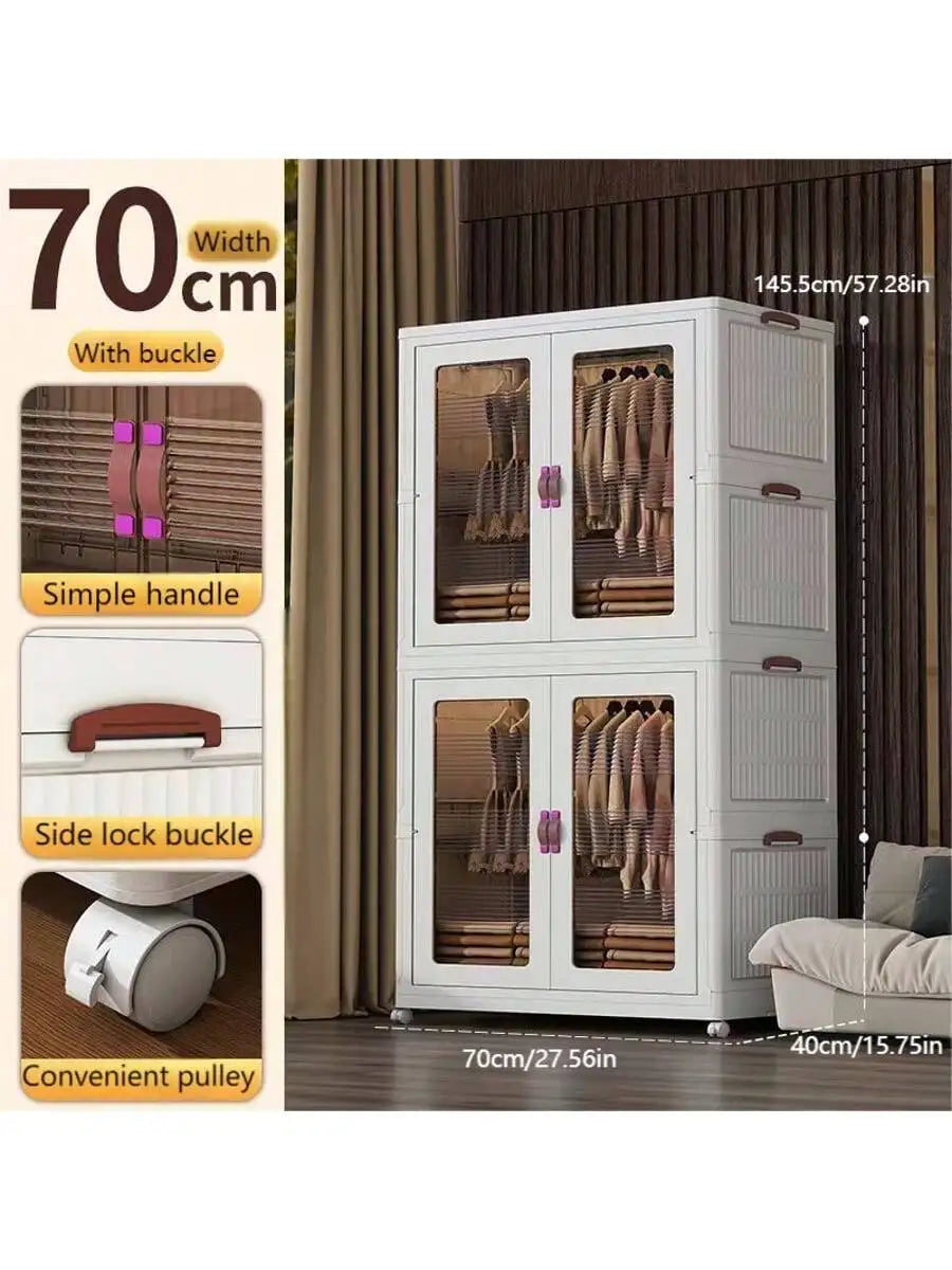 27.56 Inch 1pc Folding Wardrobe