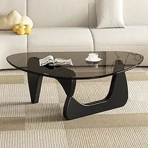 Small Mid Century Glass Top Coffee Table