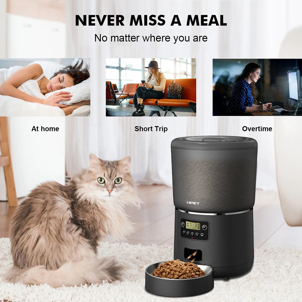 4L Automatic smart pet feeder for cats dogs multiple pets