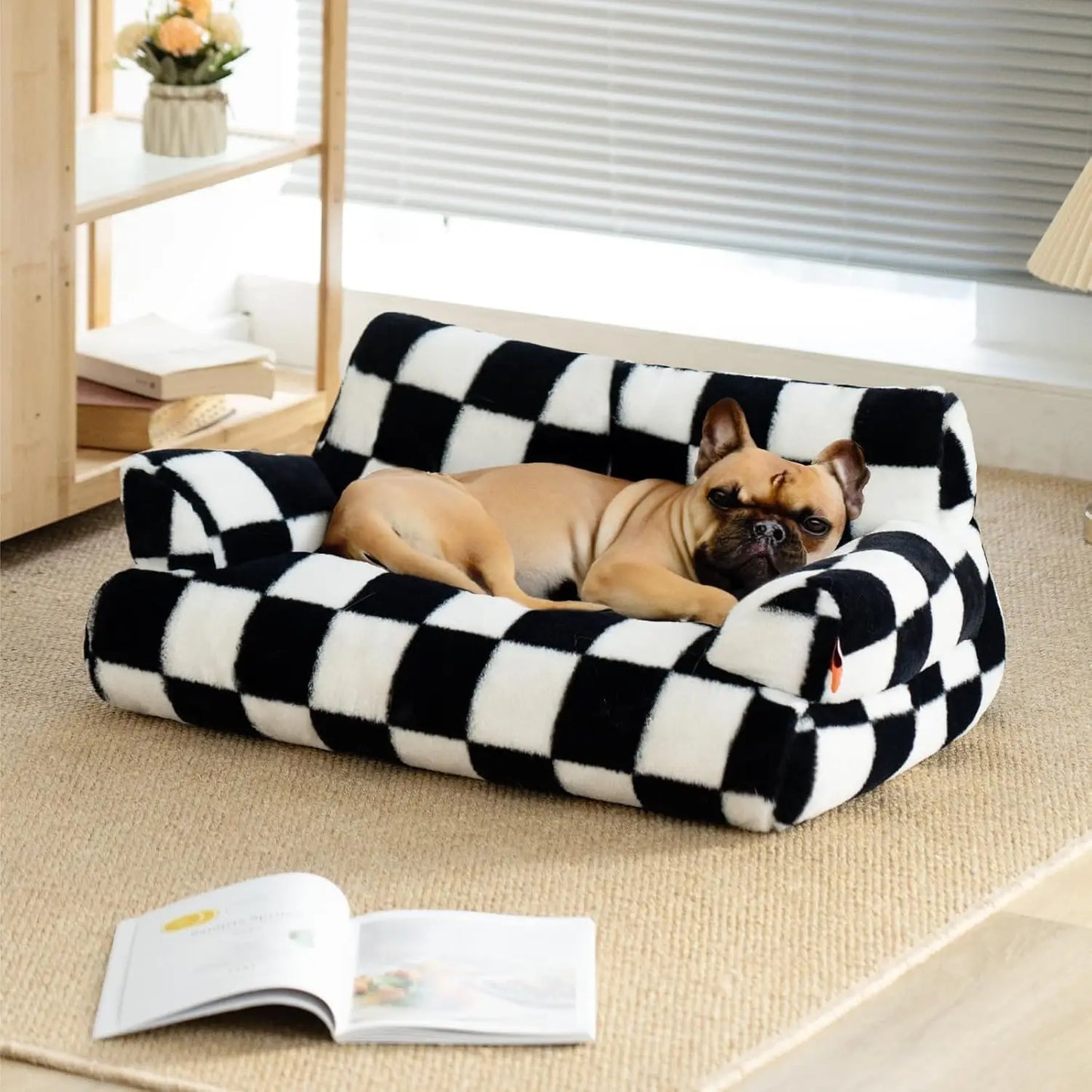 Pet Couch Bed 26×19×13 Inch Washable Cat Beds for Medium Small Dogs