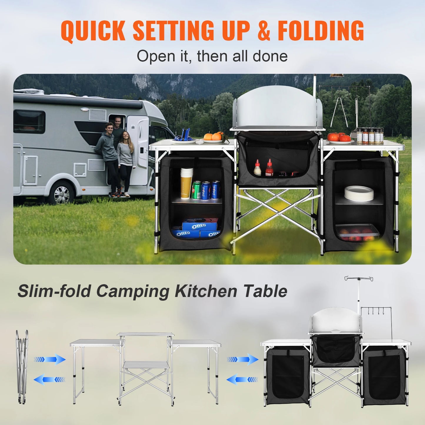 Cabinet Foldable Folding Cooking Storage Rack
