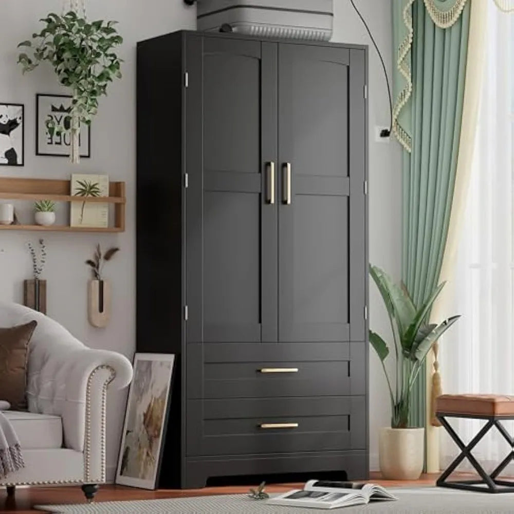 Freestanding Bedroom Armoire Clothing