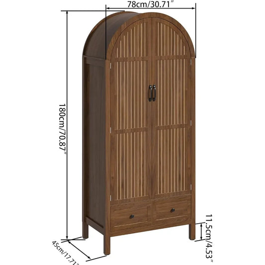70.87" tallArmoire Wardrobe Closet