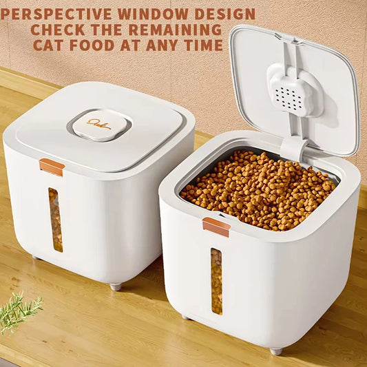 Large storage barrel food sealed moisture-proof cat food barrel storage for pet food