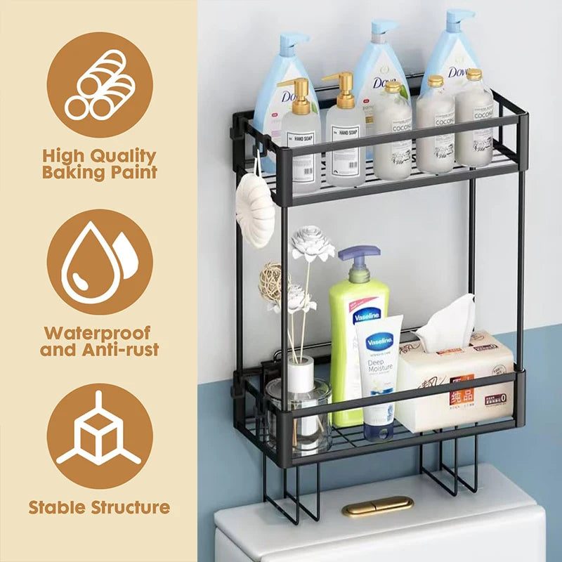 2-Tier Over Toilet Storage Shelf