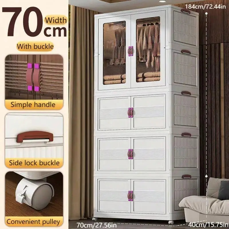 27.56 Inch 1pc Folding Wardrobe