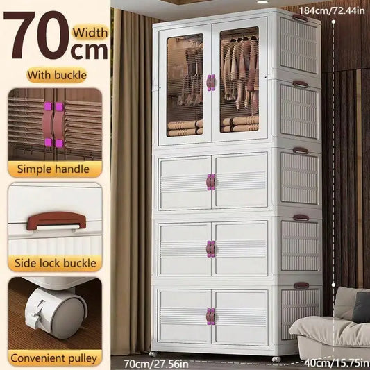 27.56 Inch 1pc Folding Wardrobe