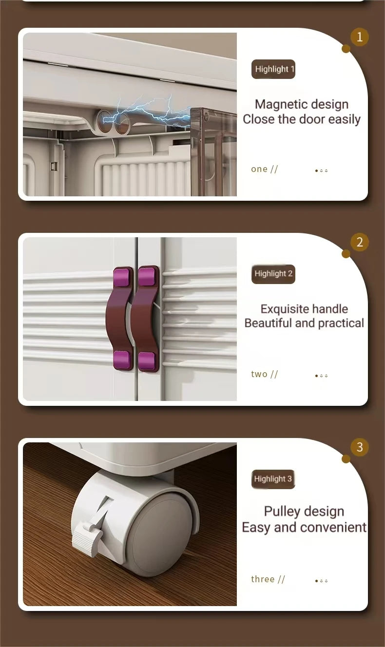 27.56 Inch 1pc Folding Wardrobe