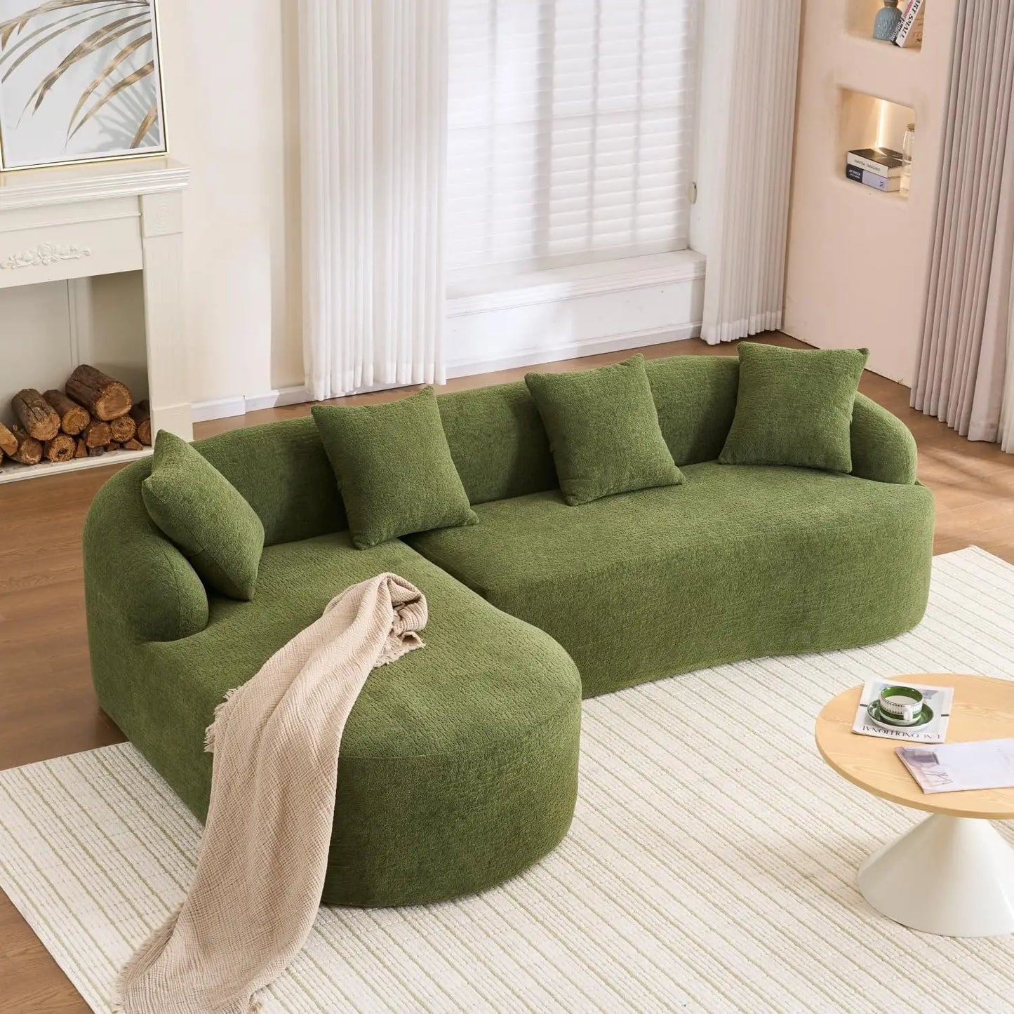 Oversized Sectional Sofa with Chaise for Living Room