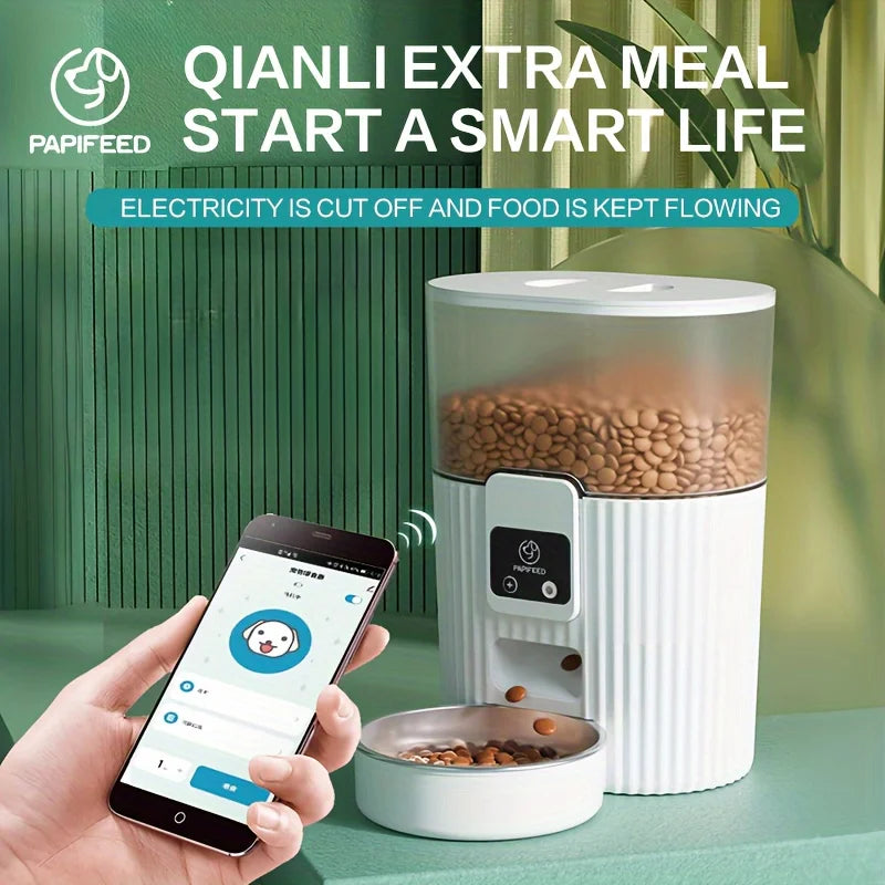 Cat automatic feeder dog fixed feeding machine with wifi remote
