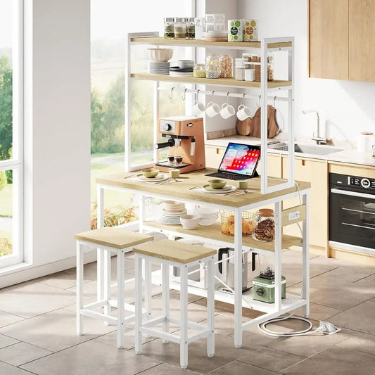 IRONCK Kitchen Island with Stools