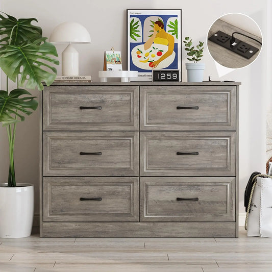 Wood Chest of Drawers