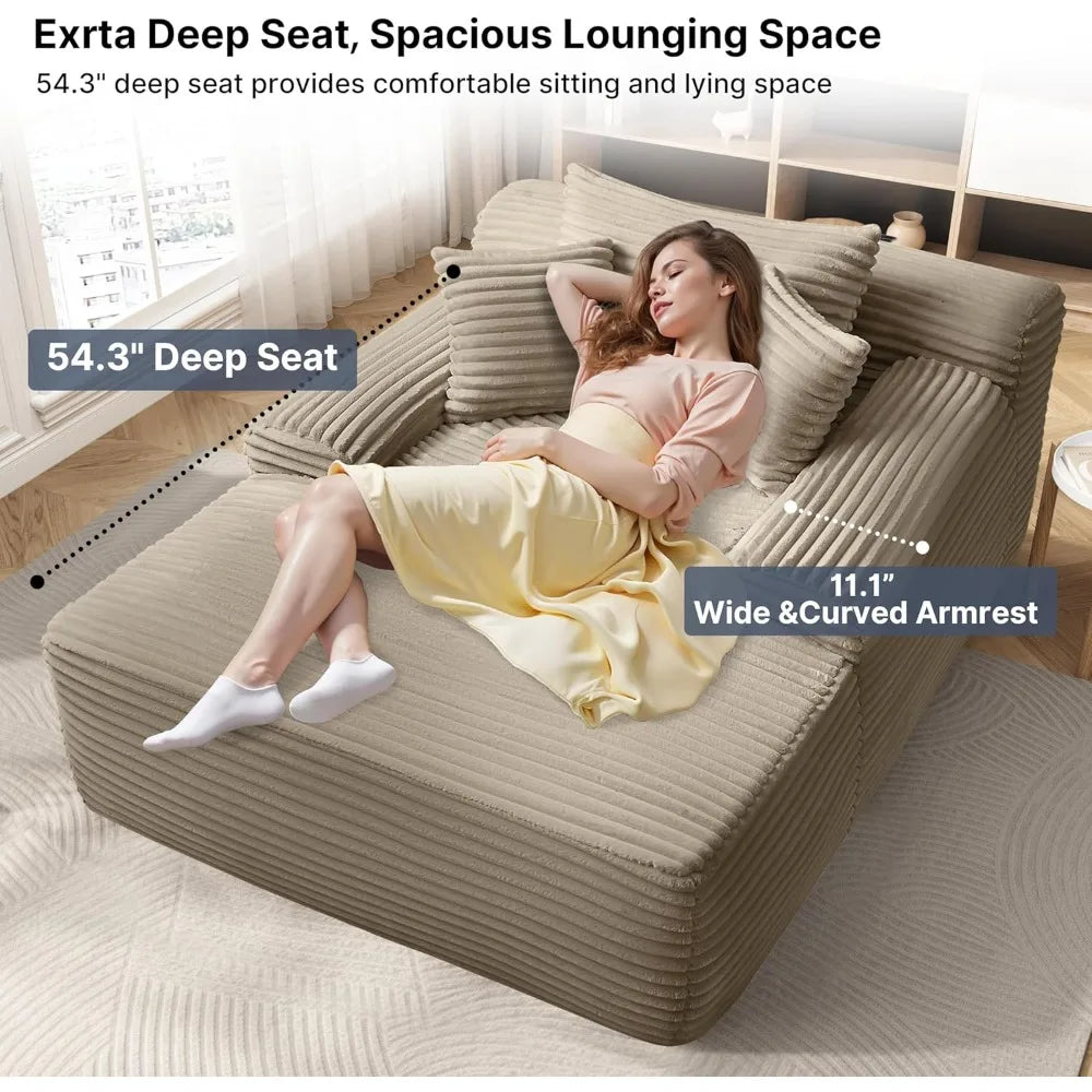 68'' Chaise Lounge Chair Indoor