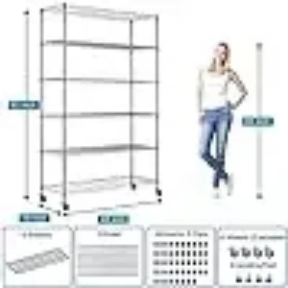 Storage Shelves Metal Shelf Wire Shelving Unit