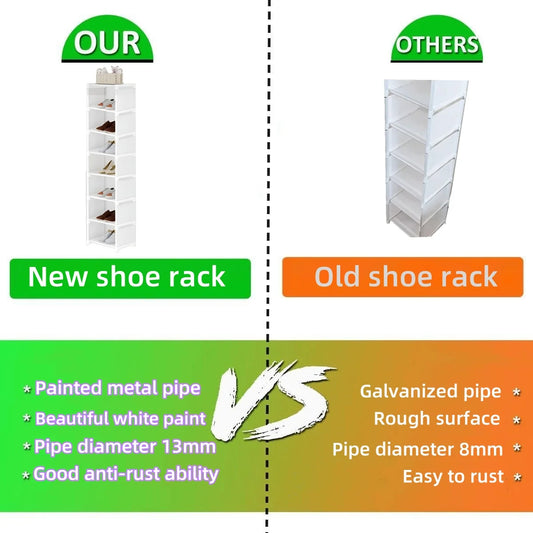 Simple Shoe Rack with  6-10 Tiers Shoe Storage Organizer