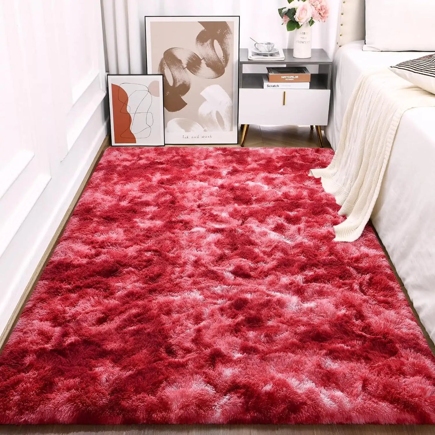 Large Size shaggy Rug Fluffy Carpet For Living Room Bedroom Kids Room