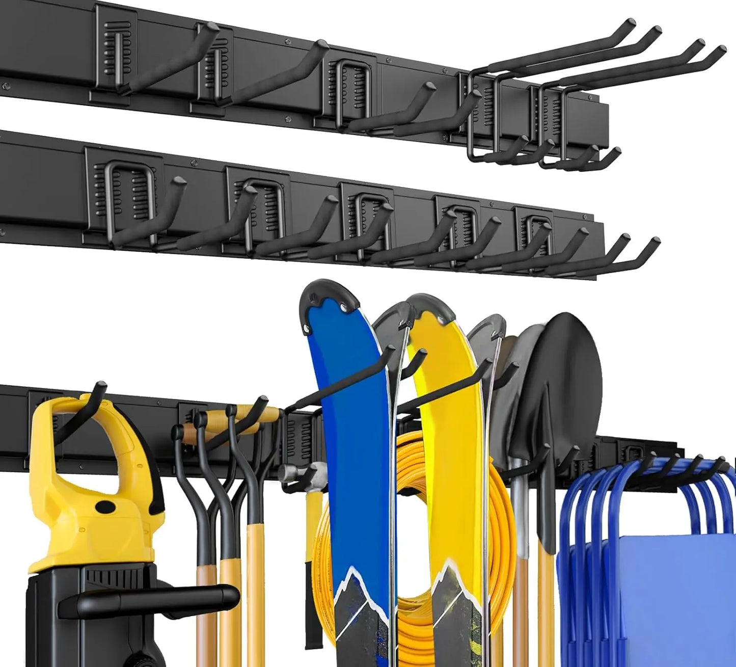 64 Inches Garage Storage, Max 620lbs Adjustable Metal Hooks