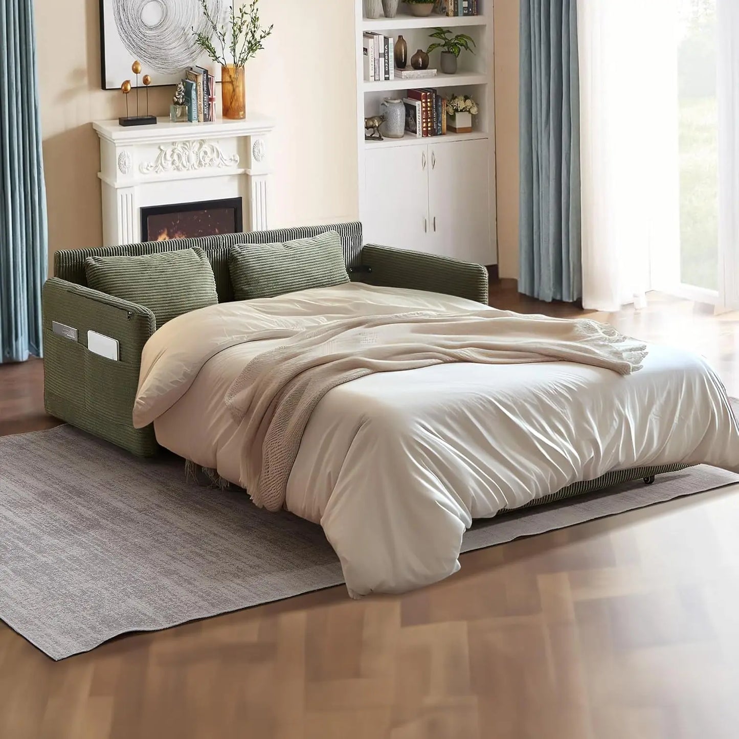 3-in-1 Convertible Futon Couch