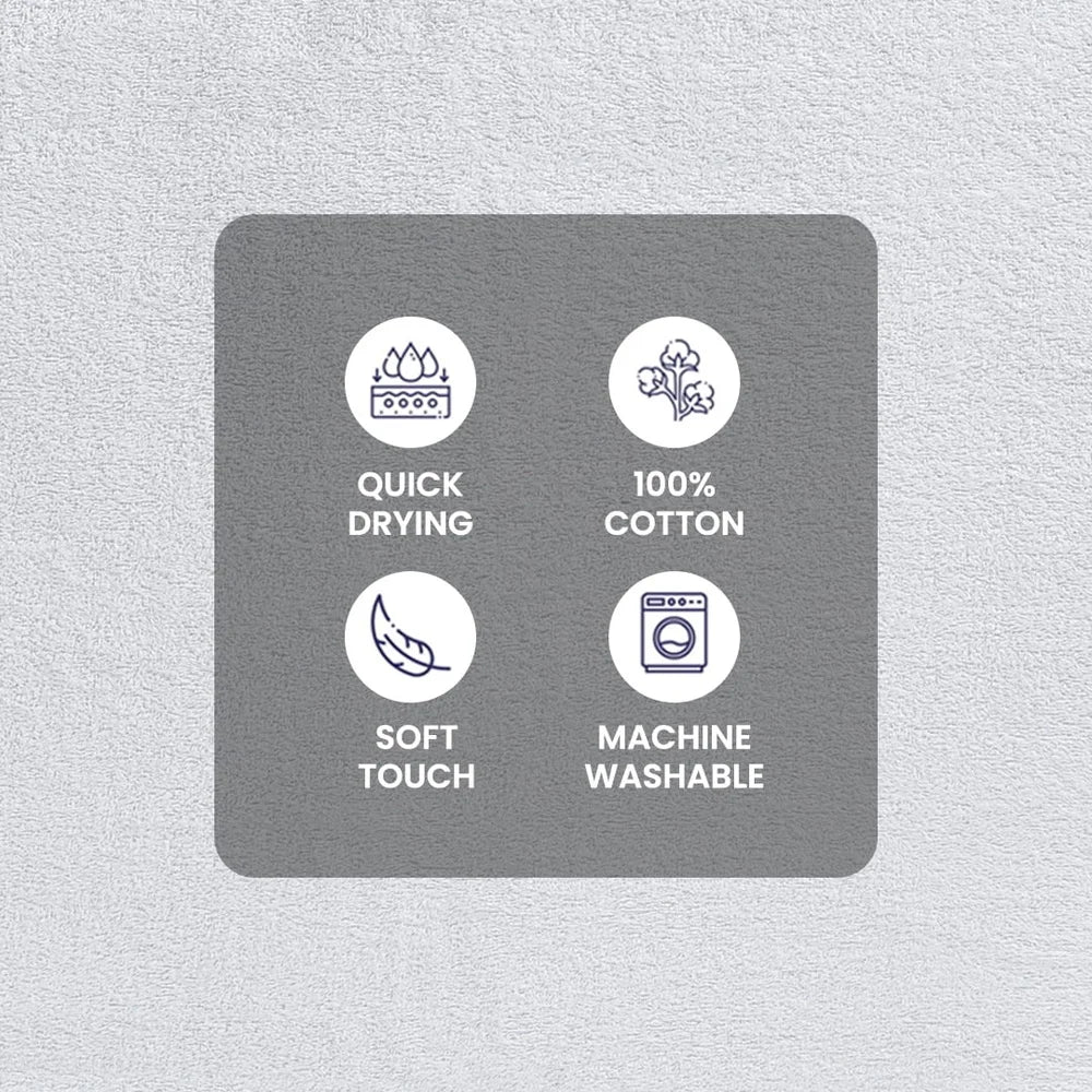 10 Piece Cotton Towel Set Soft Absorbent Quick Dry Bath Towels