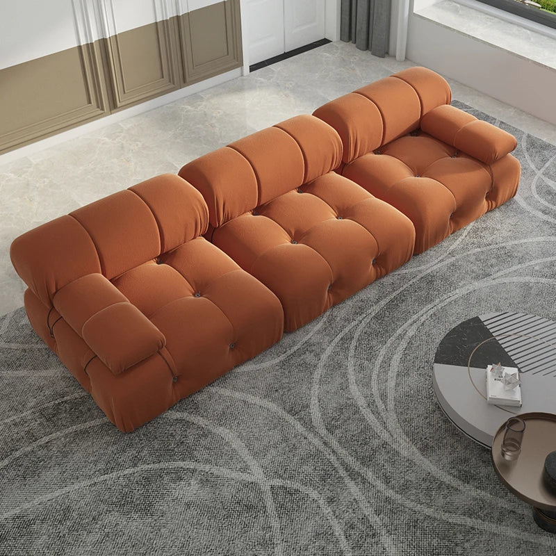 Modern Velvet Convertible Couches 3 Seats Living Room Sofa Sets for Office Apartment