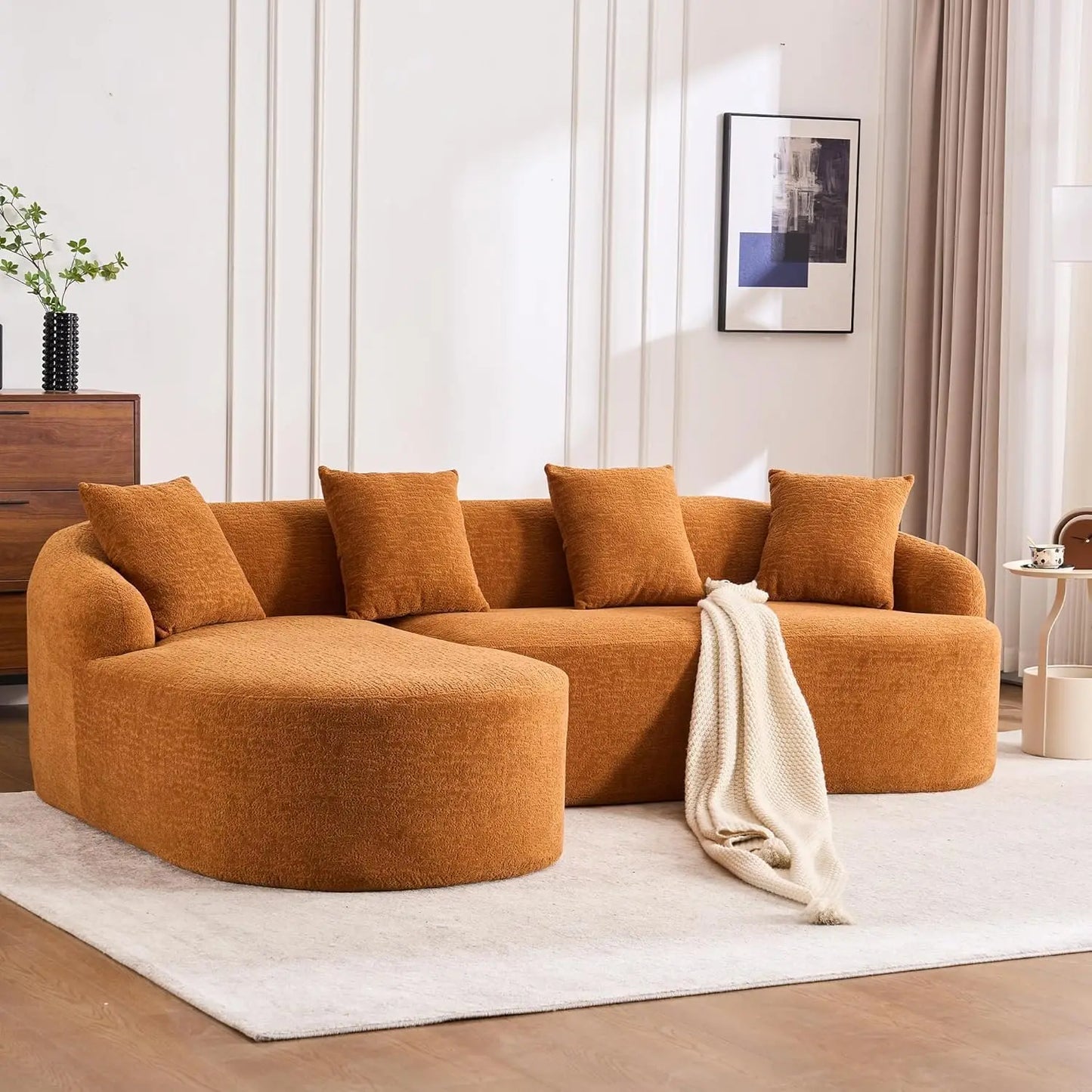 Oversized Sectional Sofa with Chaise for Living Room