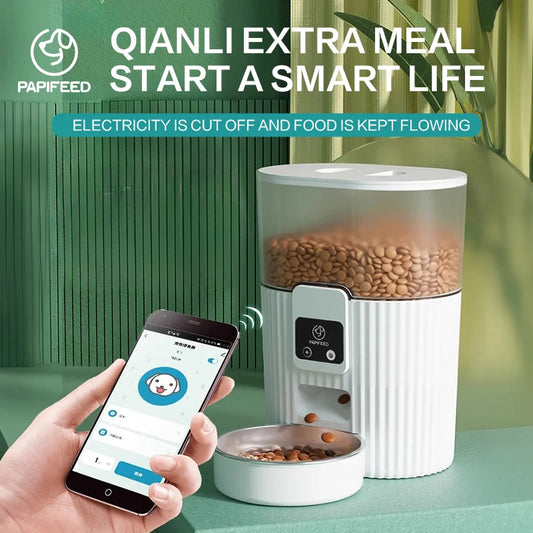Cat automatic feeder dog fixed feeding machine with wifi remote