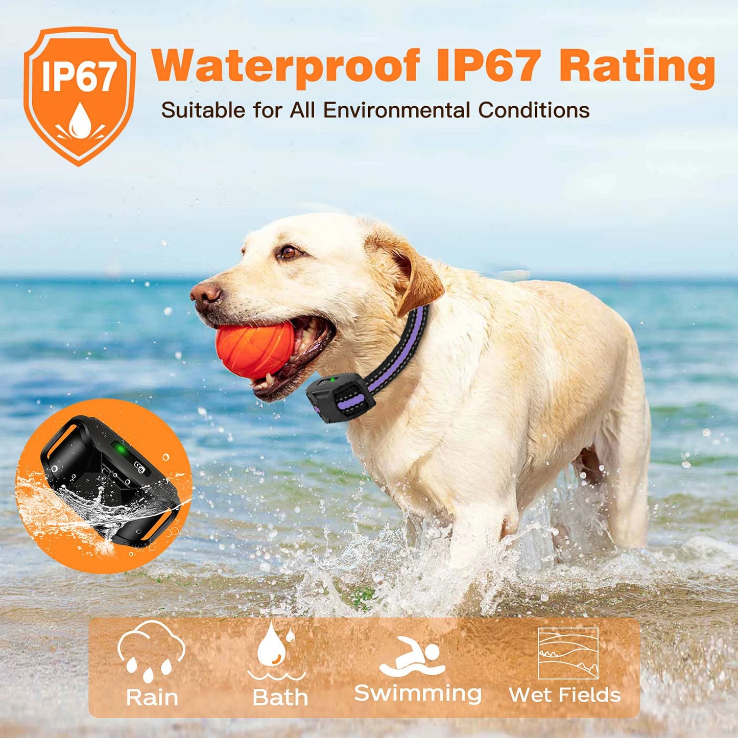 3300Ft Electric Dog Training Collar Remote Control Waterproof Pet Behavior